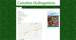 Desktop Screenshot of hydrogardens.ca